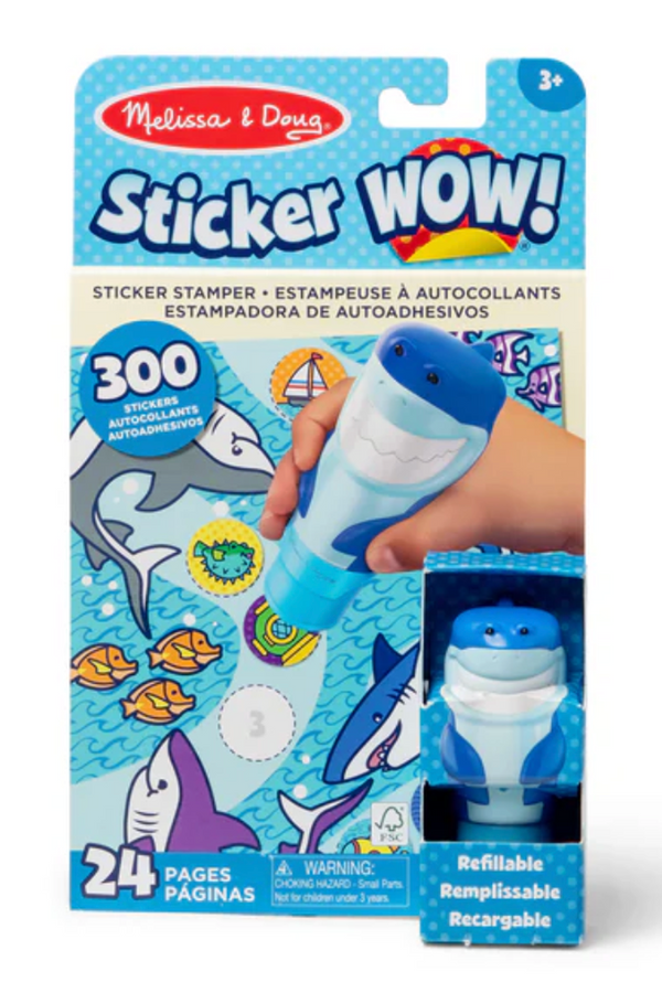 MD Sticker Wow Book - Shark