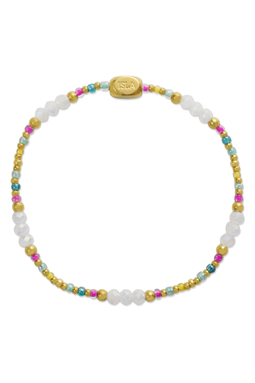 ISLA Coastal Crystals Bracelet - Gold Riviera Carnivale