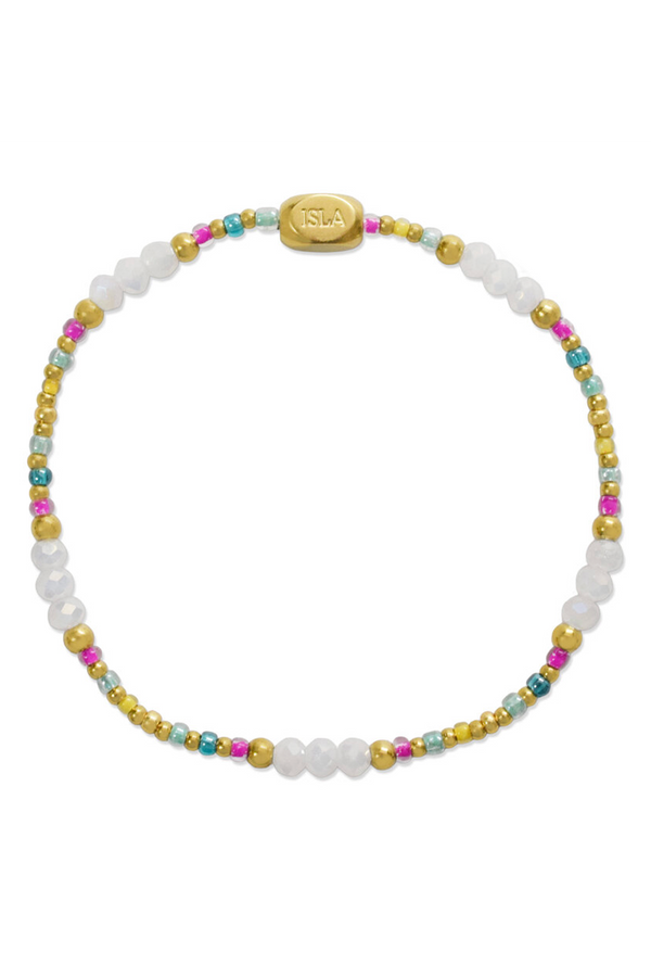 ISLA Coastal Crystals Bracelet - Gold Riviera Carnivale