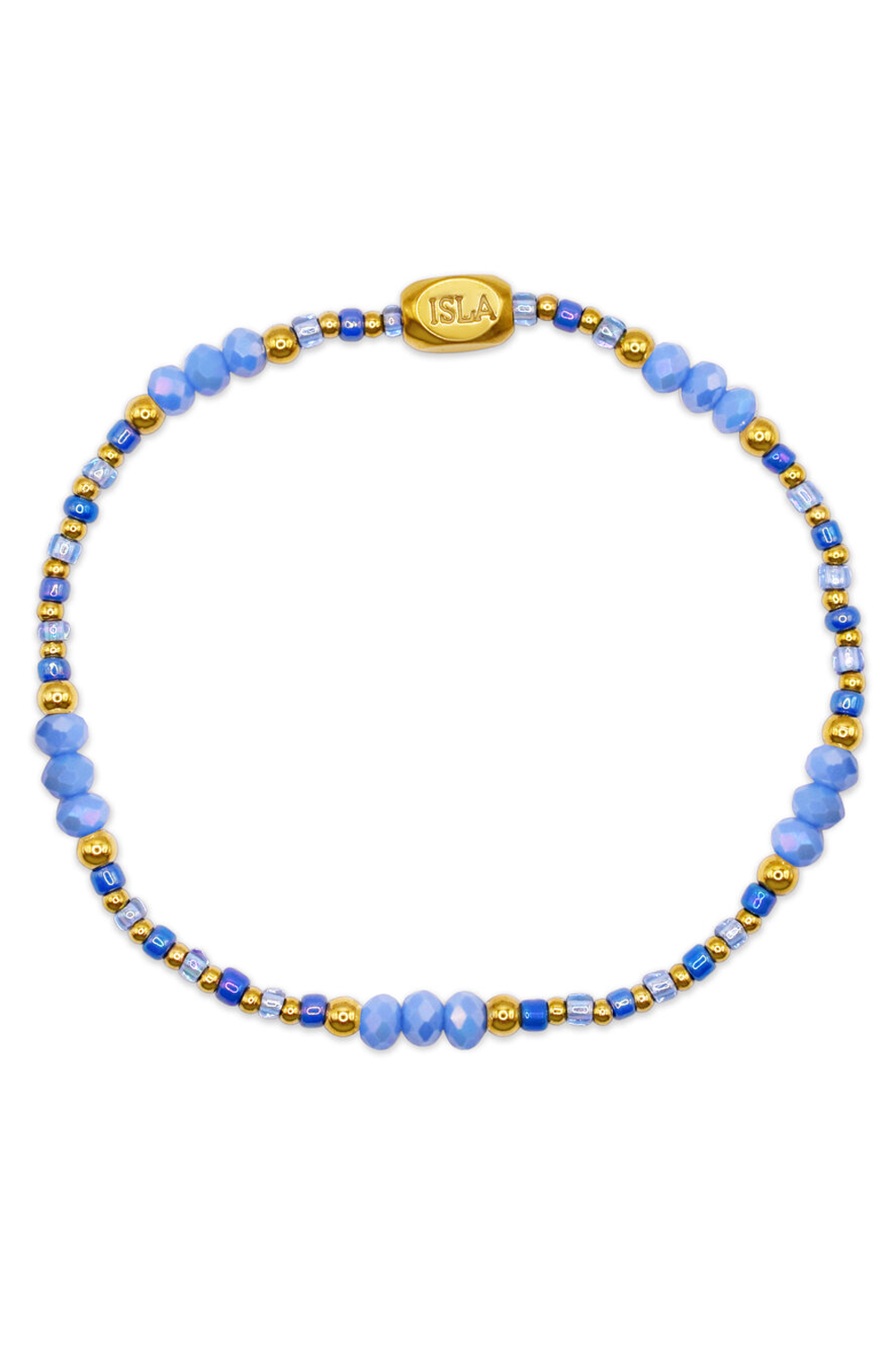 ISLA Coastal Crystals Bracelet - Gold Riviera Tidal Wave