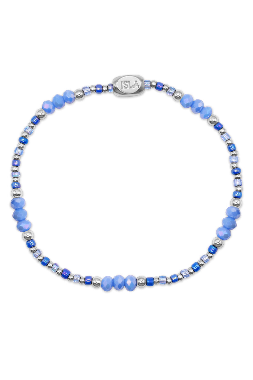 ISLA Coastal Crystals Bracelet - Steel Riviera Tidal Wave