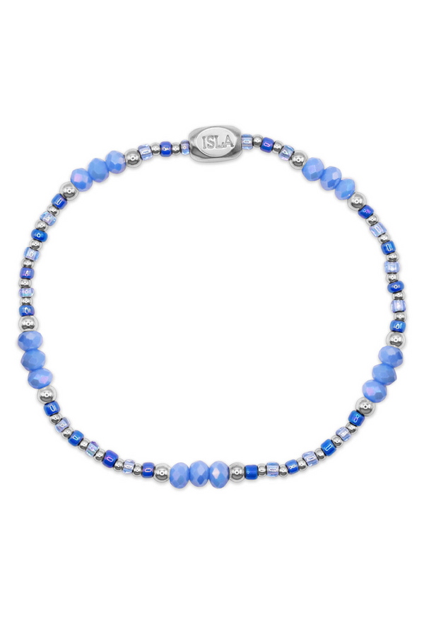 ISLA Coastal Crystals Bracelet - Steel Riviera Tidal Wave