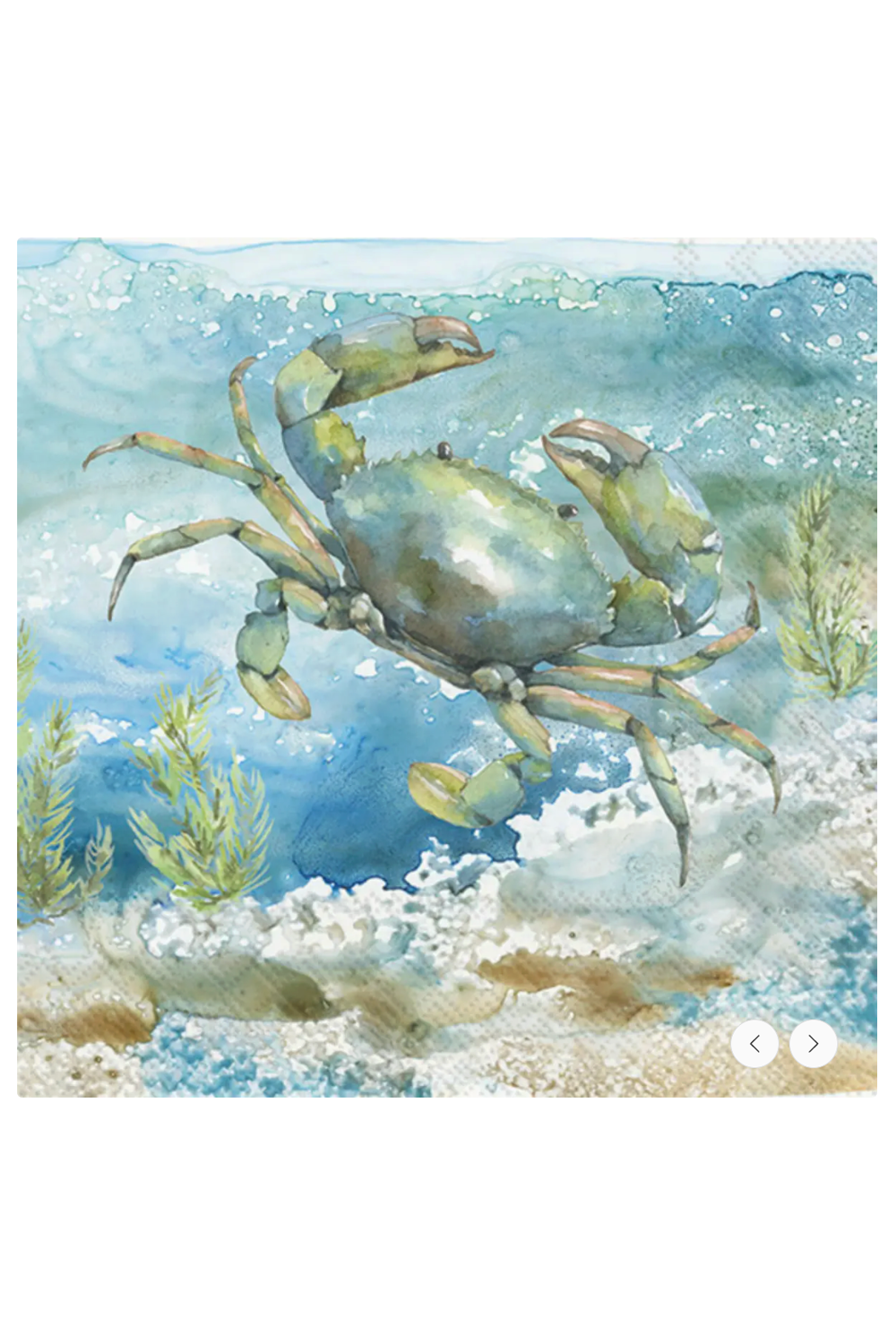 Cocktail Napkin Pack - Under Sea Crab