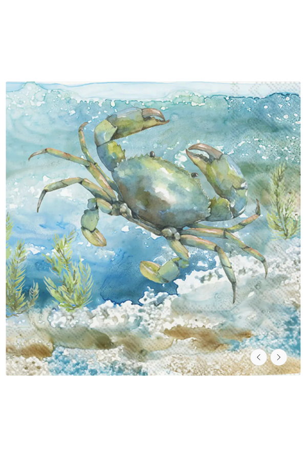 Cocktail Napkin Pack - Under Sea Crab