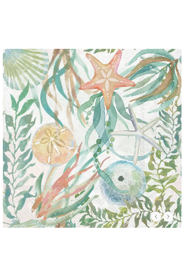 Cocktail Napkin Pack - Watercolor Coast