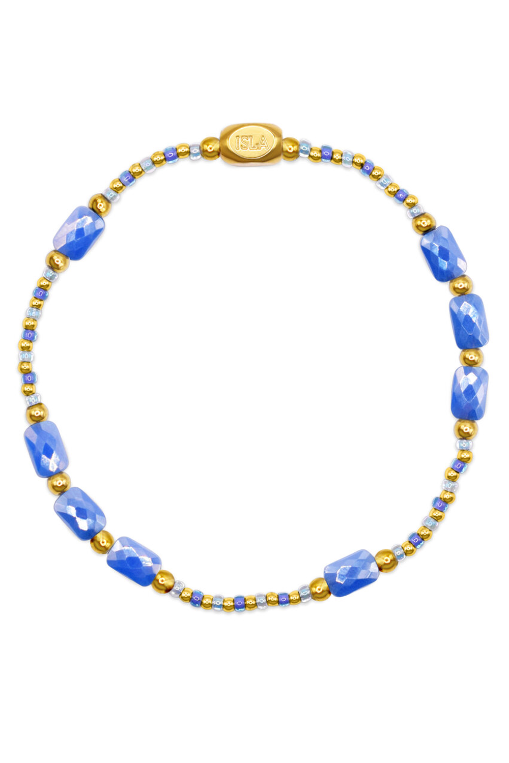 ISLA Coastal Crystals Bracelet - Gold Big Sur Tidal Wave