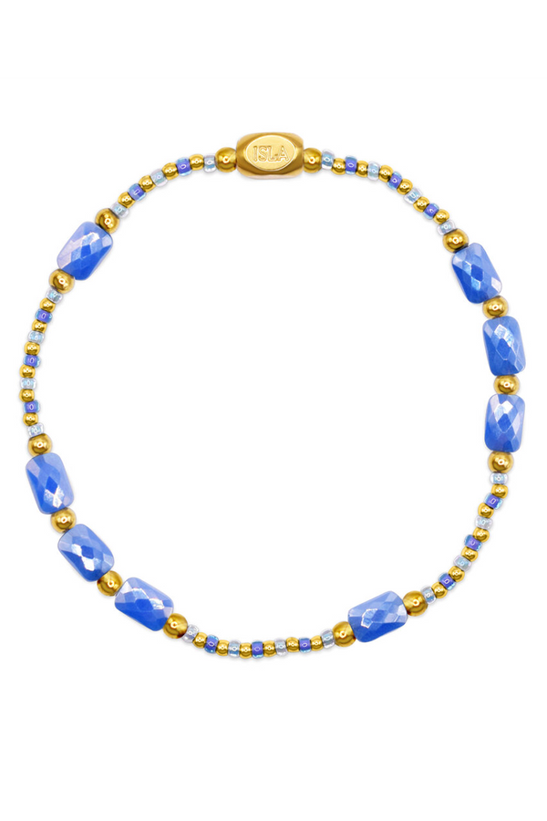 ISLA Coastal Crystals Bracelet - Gold Big Sur Tidal Wave