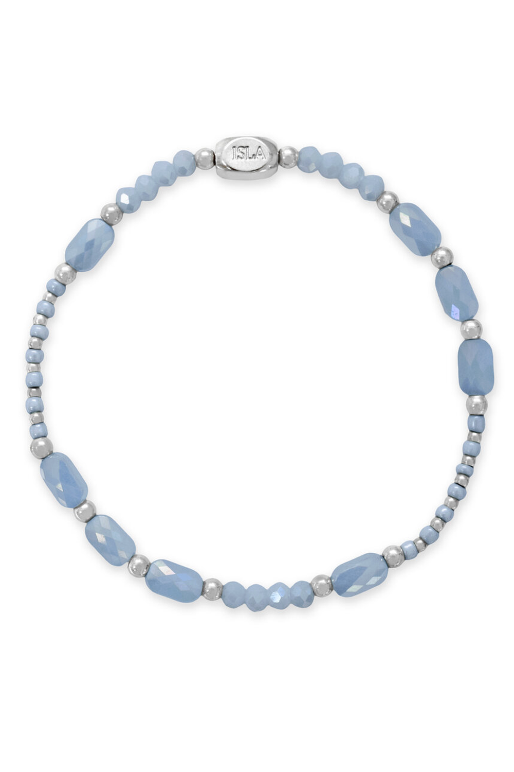 ISLA Coastal Crystals Bracelet - Steel Big Sur Blue Sky