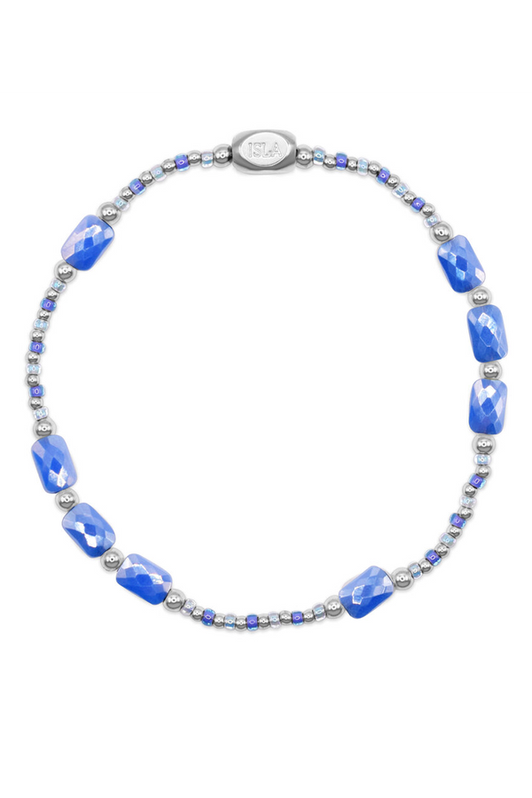 ISLA Coastal Crystals Bracelet - Steel Big Sur Tidal Wave