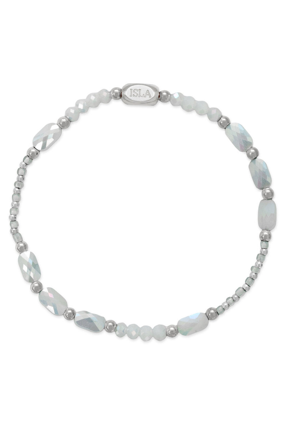 ISLA Coastal Crystals Bracelet - Steel Big Sur White Cap