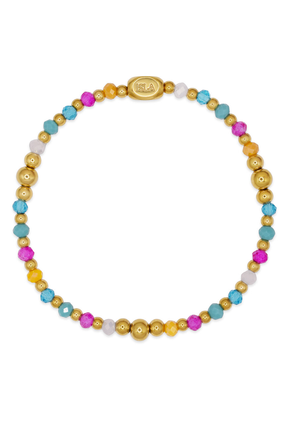 ISLA Coastal Crystals Bracelet - Gold Amalfi Carnivale