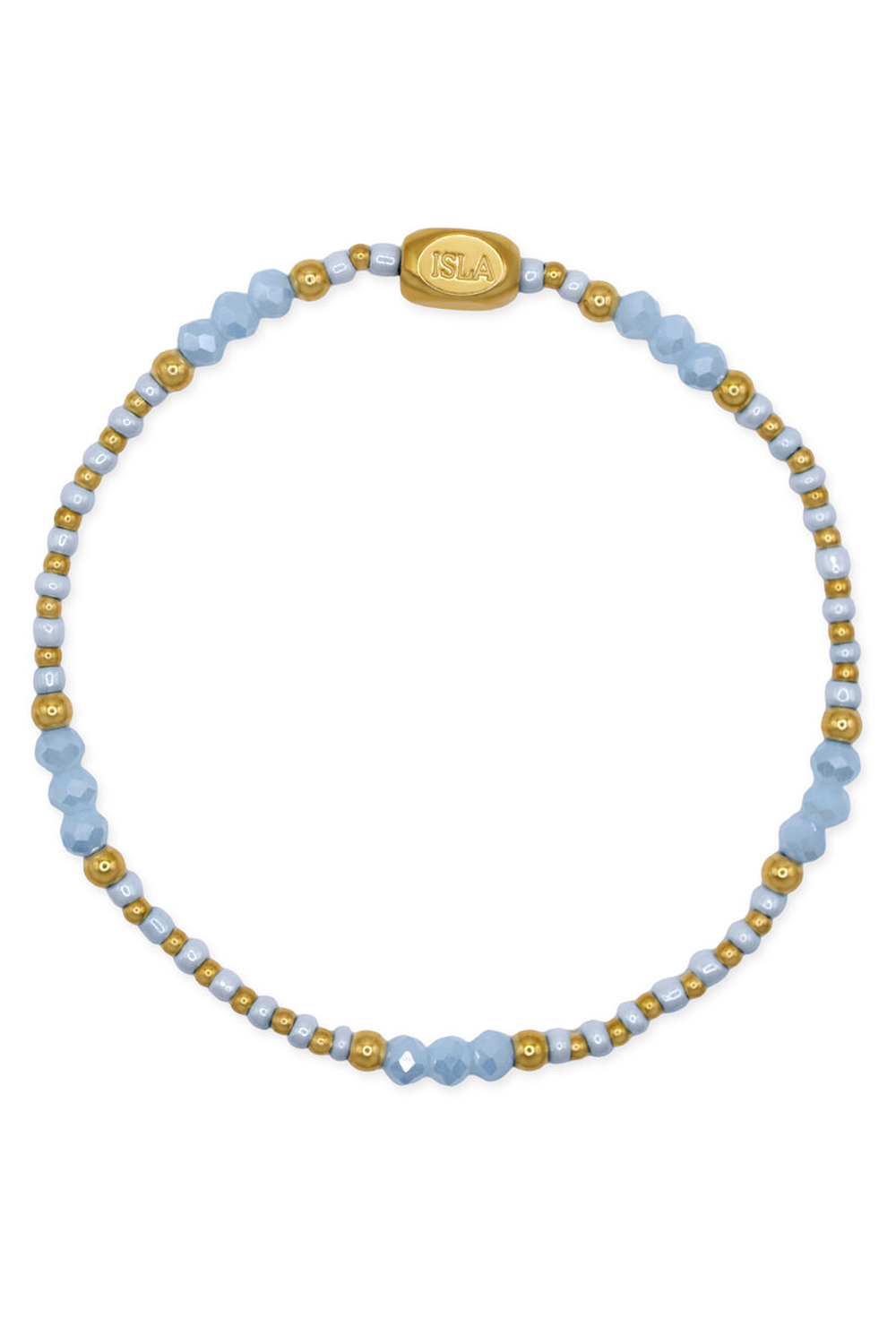 ISLA Coastal Crystals Bracelet - Gold Riviera Blue Sky