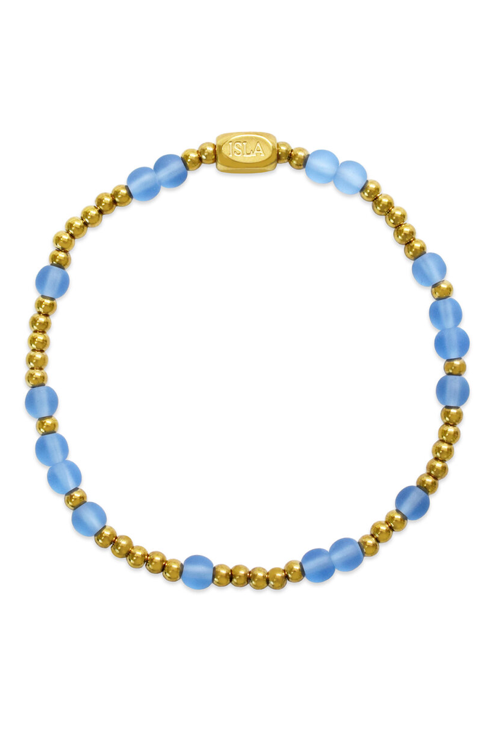 ISLA Scattered Glass Gold Bracelet - Periwinkle Waters