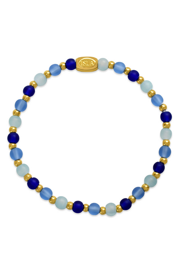 ISLA Beads of the Sea Gold Bracelet - Bella Blues