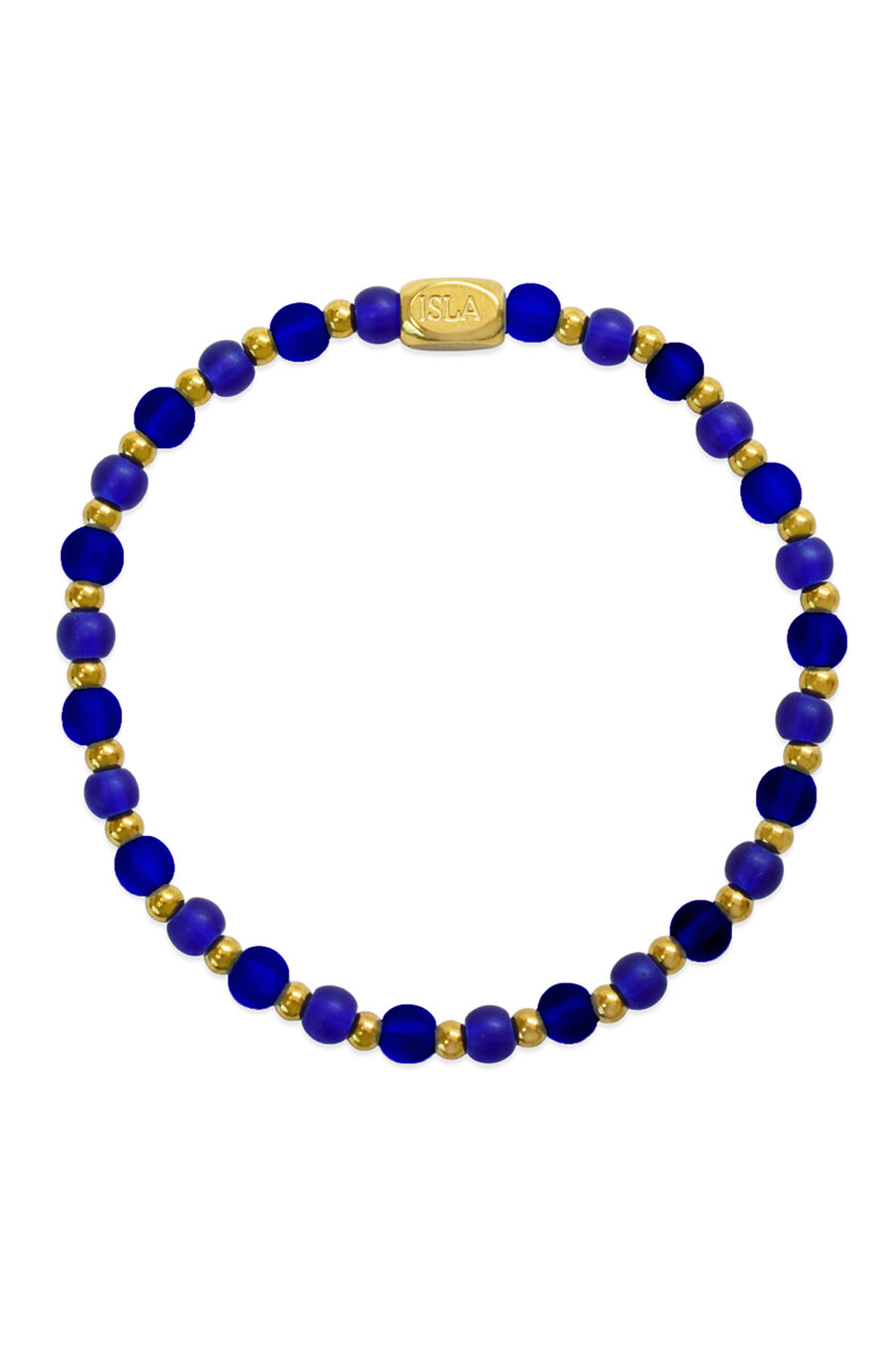 ISLA Beads of the Sea Gold Bracelet - Cobalt