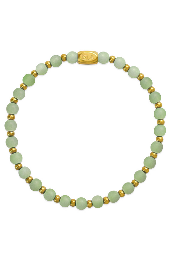 ISLA Beads of the Sea Gold Bracelet - Minty