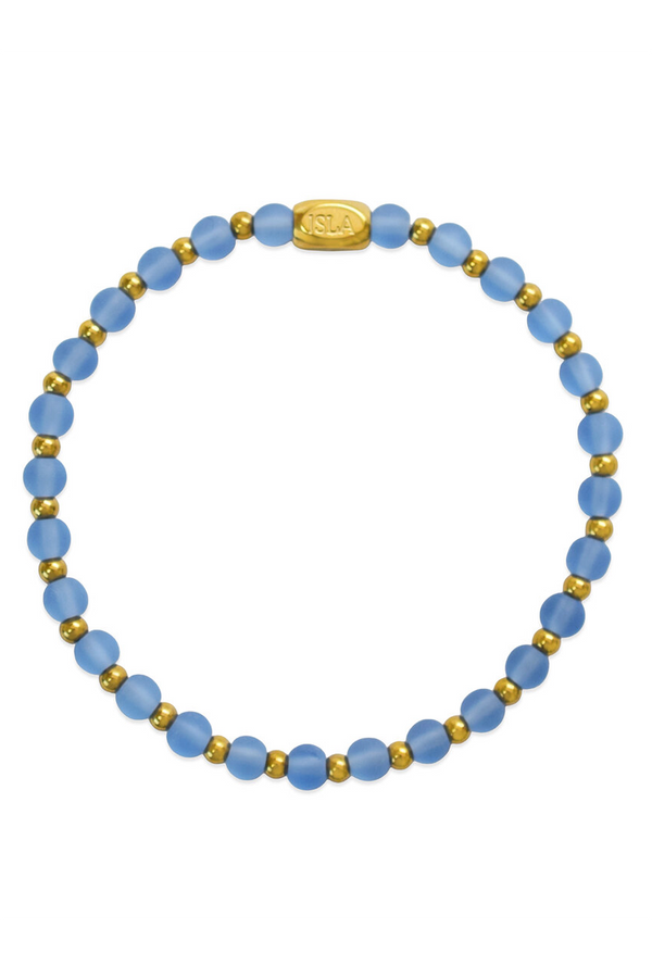 ISLA Beads of the Sea Gold Bracelet - Periwinkle Waters
