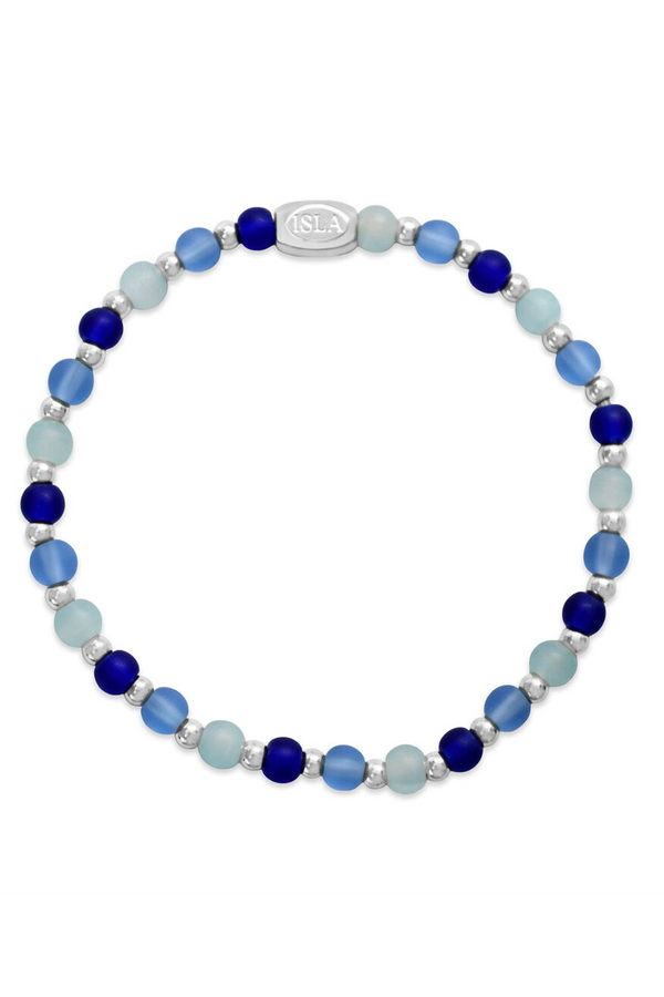 ISLA Beads of the Sea Steel Bracelet - Bella Blues