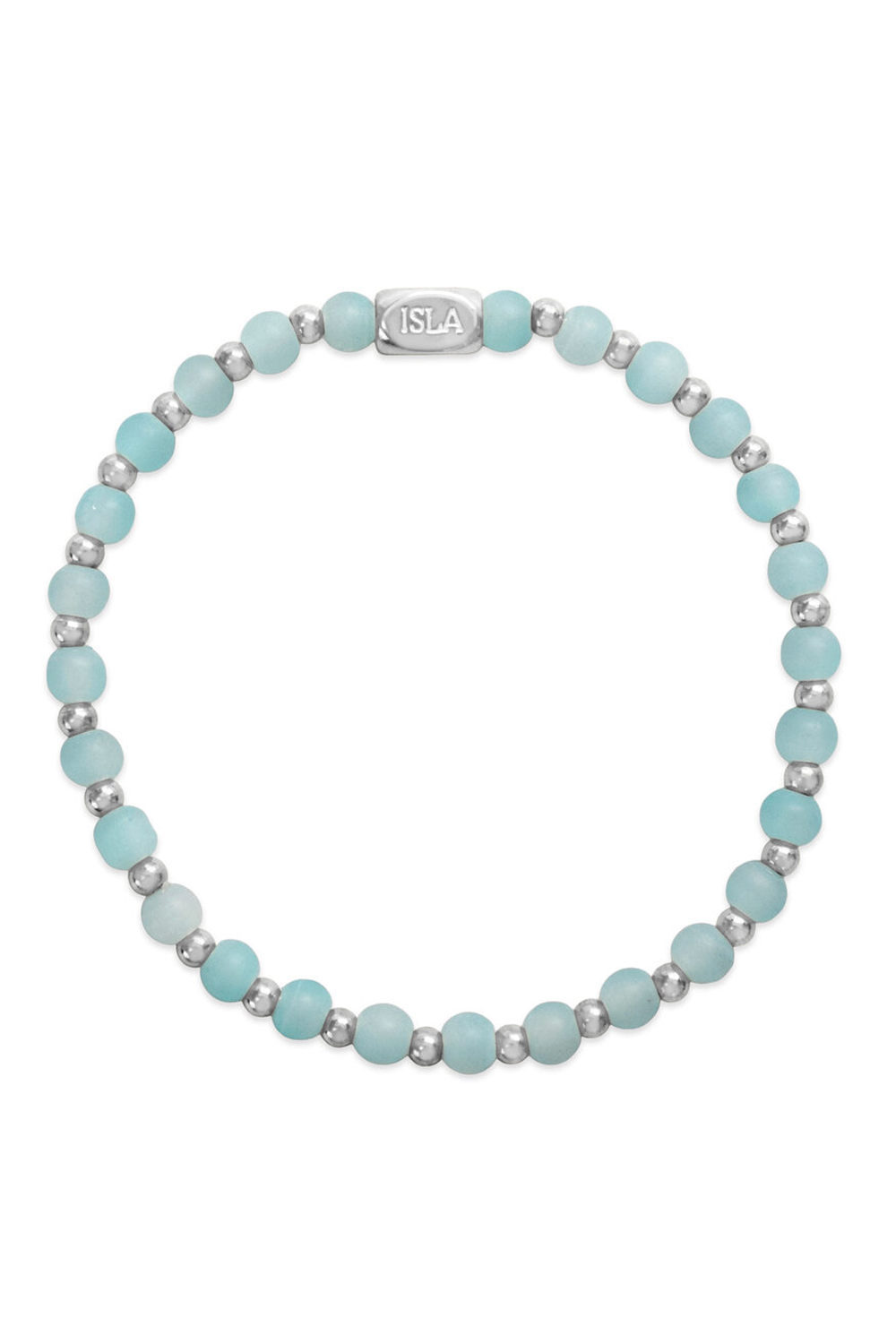 ISLA Beads of the Sea Steel Bracelet - Blue Sky