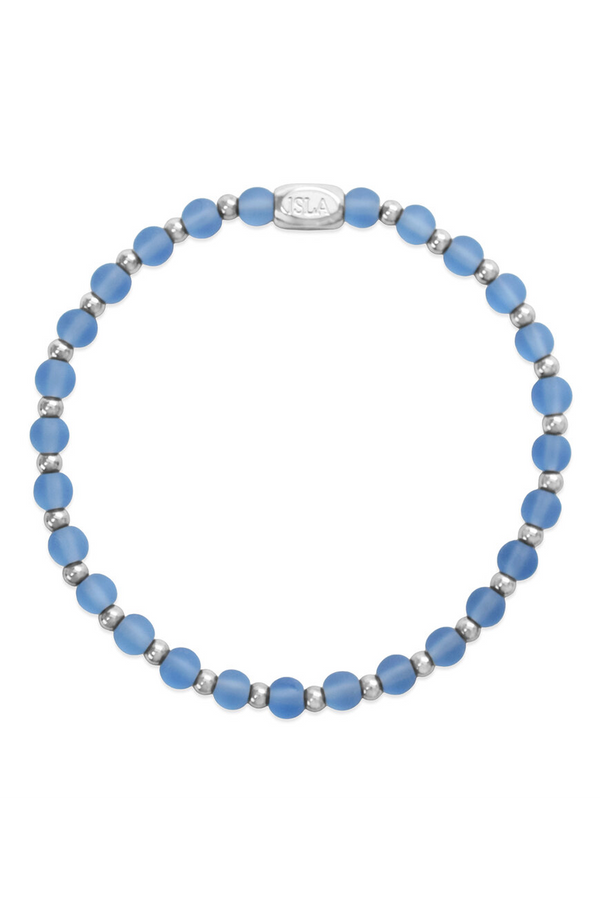 ISLA Beads of the Sea Steel Bracelet - Periwinkle Waters