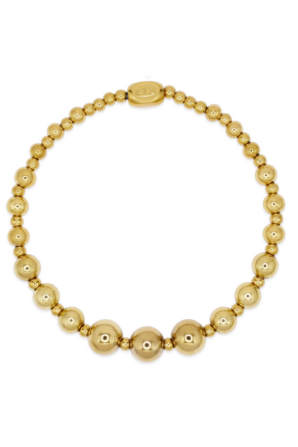 ISLA Graduated Bubble Bracelet - Gold