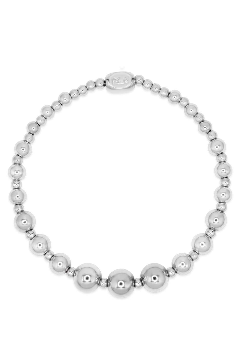 ISLA Graduated Bubble Bracelet - Steel