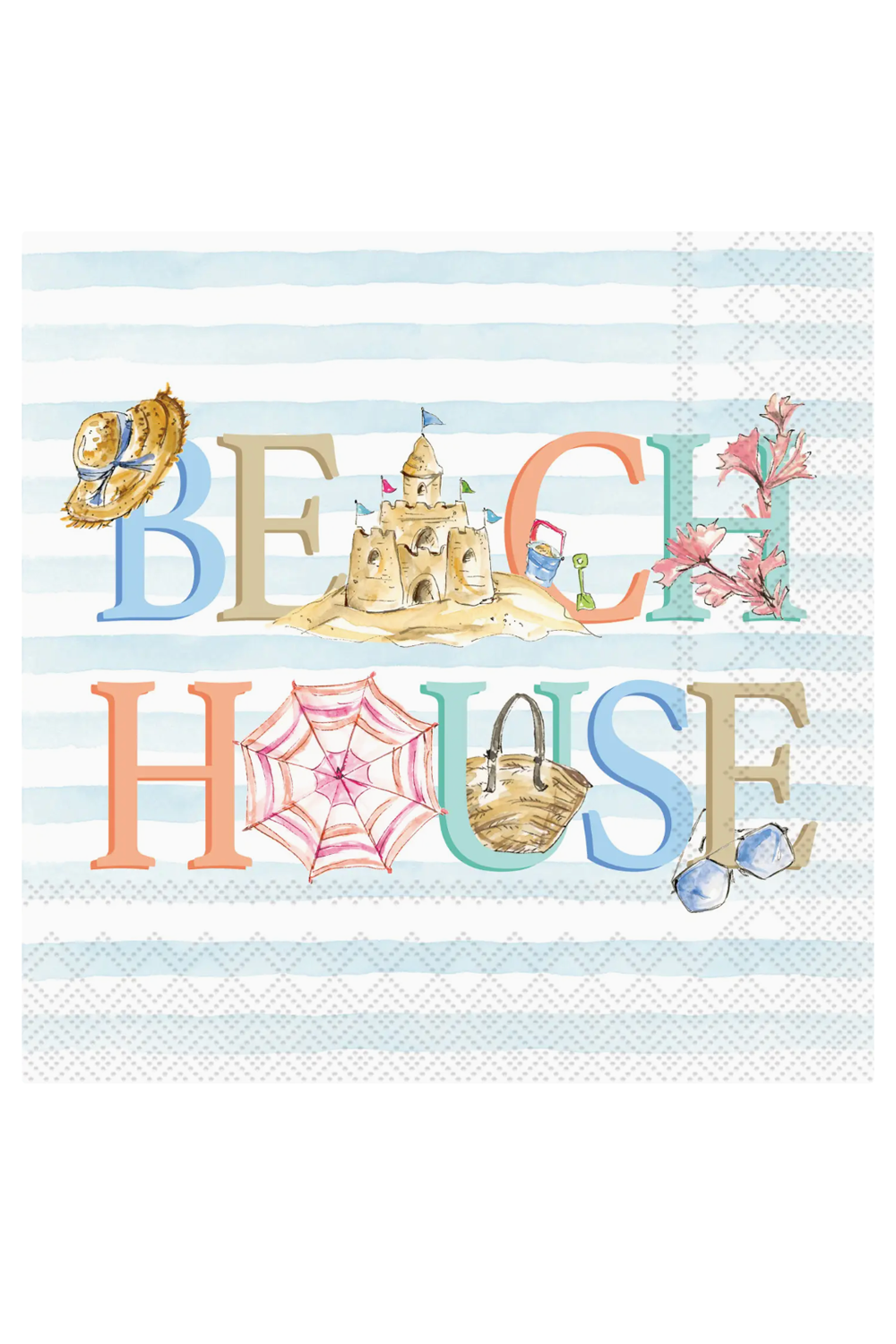 Cocktail Napkin Pack - Beach House Rosanne