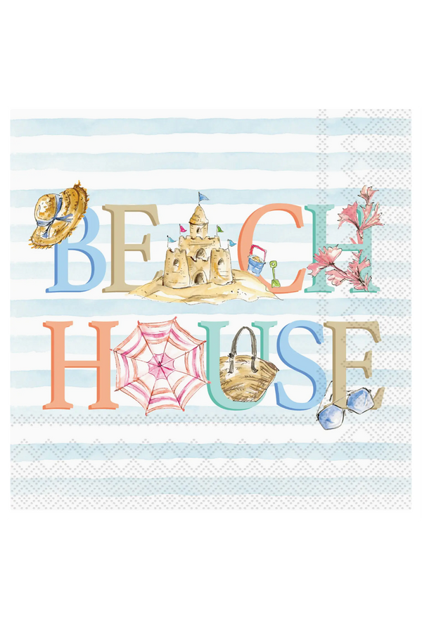 Cocktail Napkin Pack - Beach House Rosanne