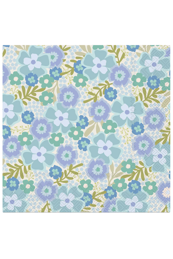 Cocktail Napkin Pack - Beyond Blooms Blue