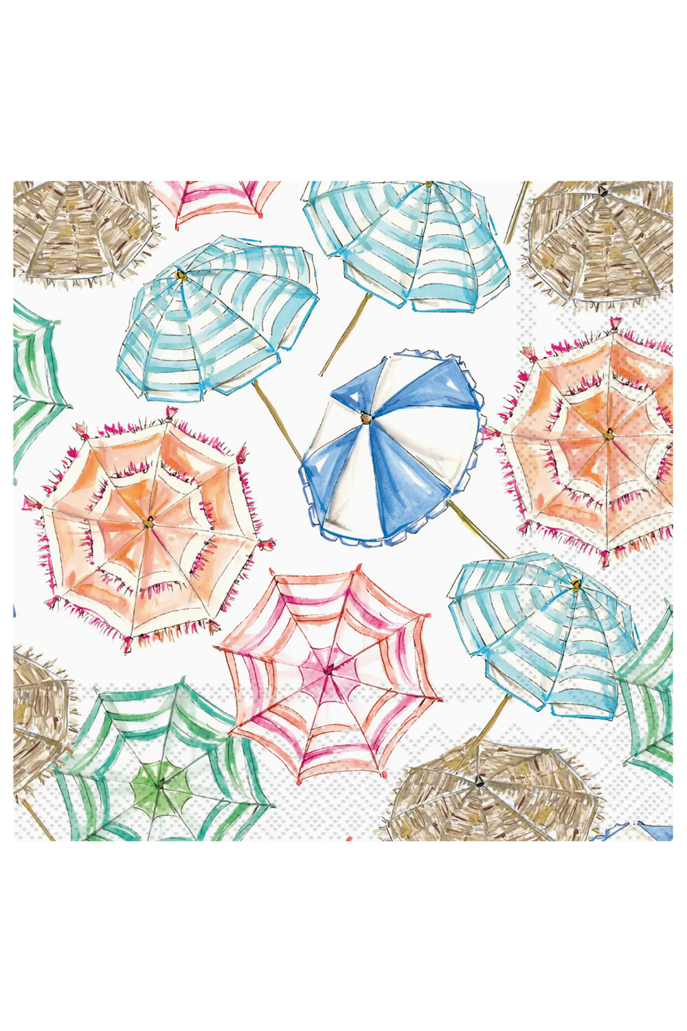 Cocktail Napkin Pack - Coral Umbrella