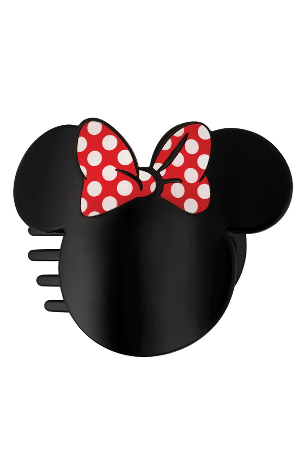 Teleties Flat Round Hair Clip - DISNEY Minnie Mouse Shape