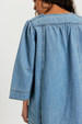 FP Goldie Balloon Sleeve Mini Dress - Celestial Blue