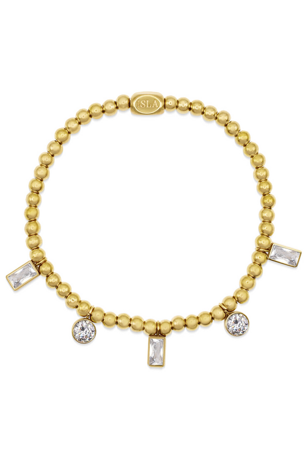 ISLA AnaCapri Gold Bracelet - Clear CZ