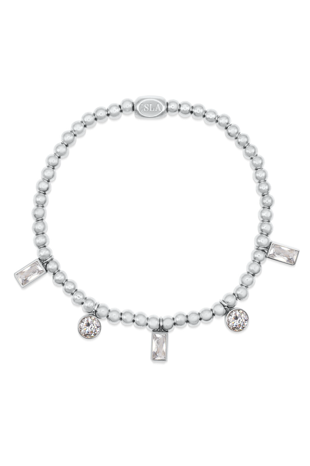ISLA AnaCapri Steel Bracelet - Clear CZ