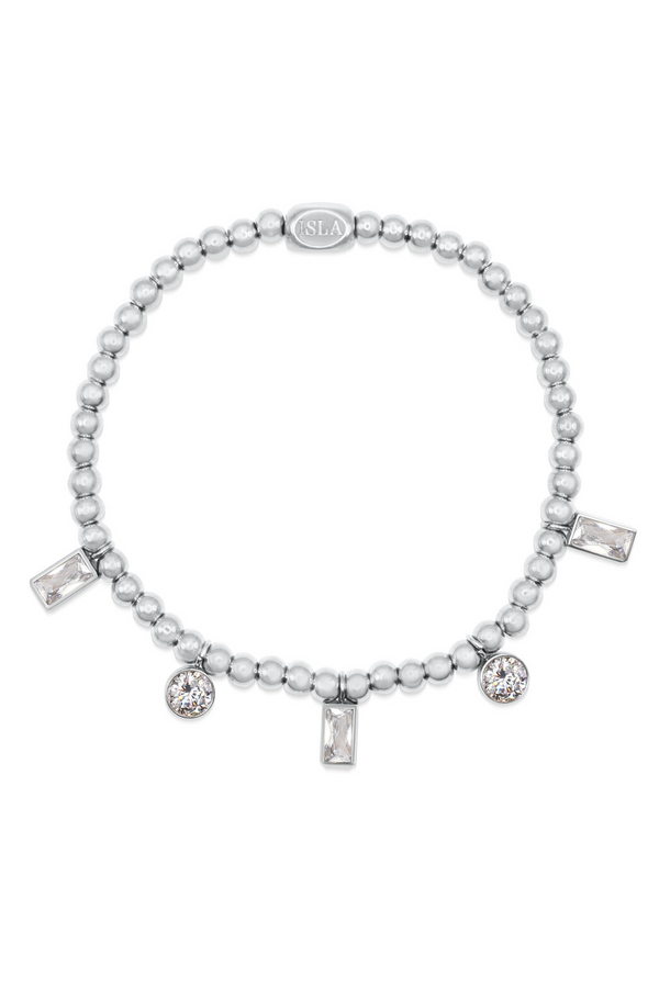 ISLA AnaCapri Steel Bracelet - Clear CZ