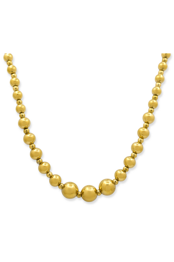 ISLA Everyday Graduated Bubble Necklace - Gold