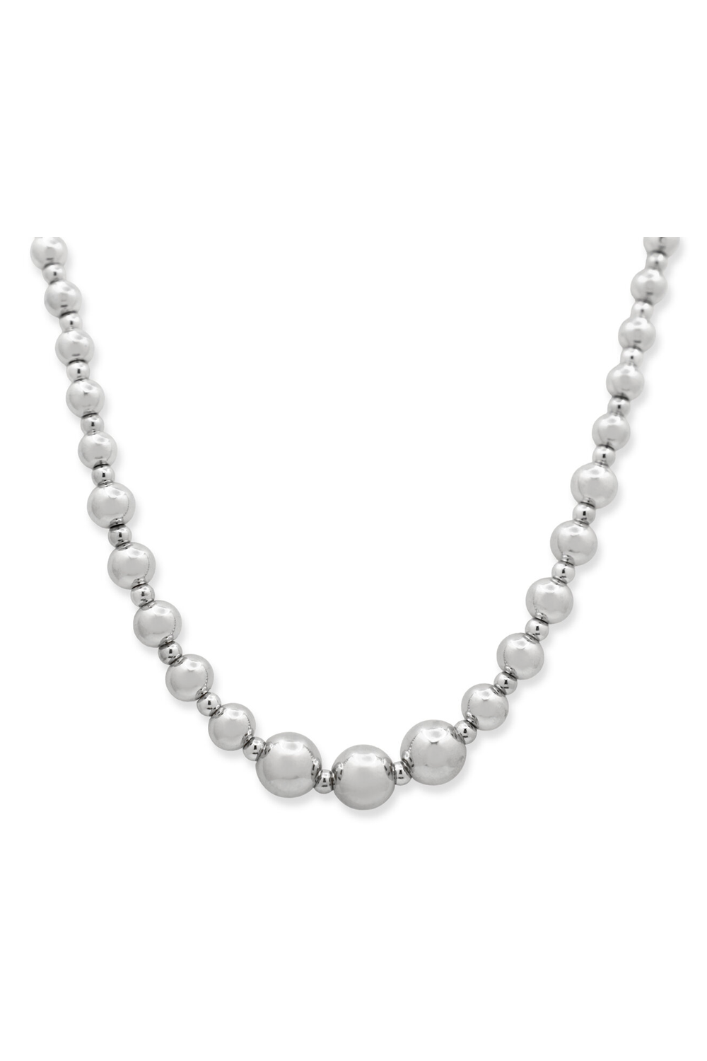 ISLA Everyday Graduated Bubble Necklace - Steel