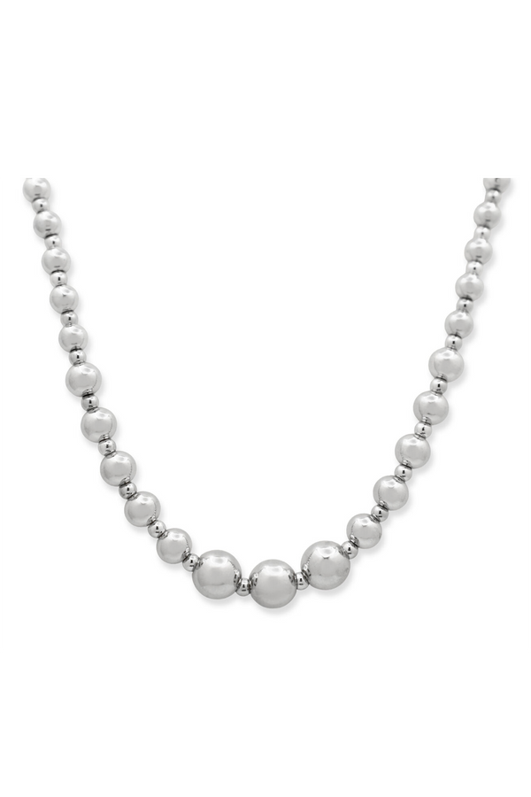 ISLA Everyday Graduated Bubble Necklace - Steel