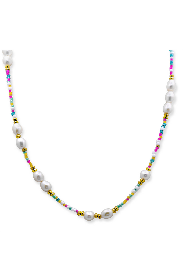 ISLA Beads of Paradise Gold Necklace - Carnivale