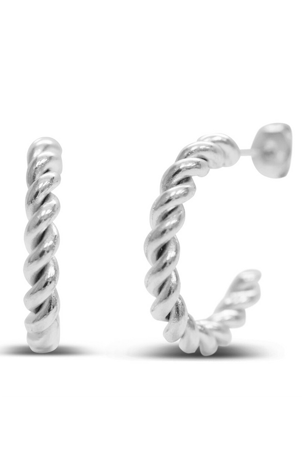 ISLA Totally Twisted Hope Earring - Steel