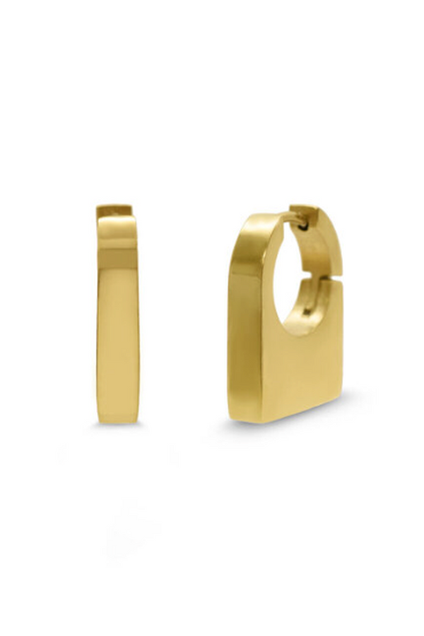 ISLA Luxe Lock Huggie - Gold