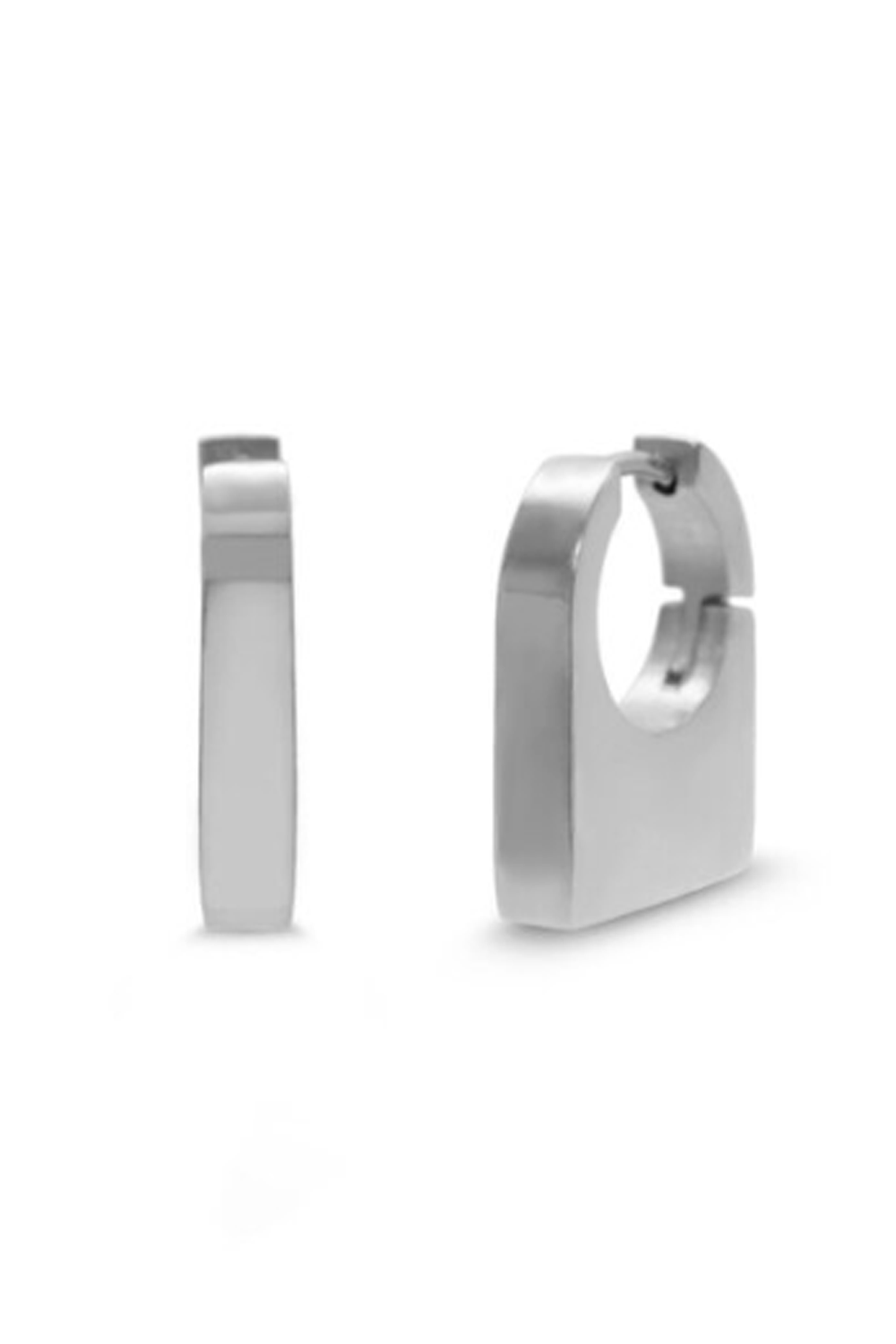 ISLA Luxe Lock Huggie - Steel