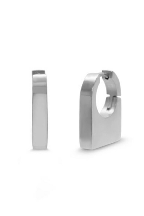 ISLA Luxe Lock Huggie - Steel