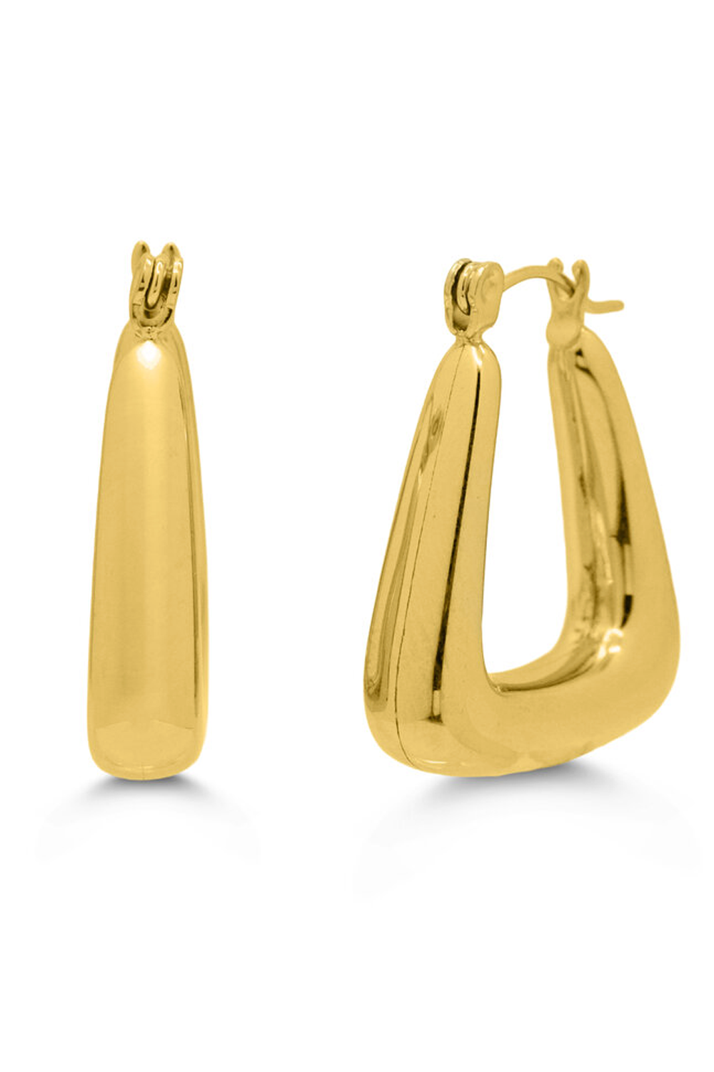 ISLA Rounded Triangle Hoop - Gold