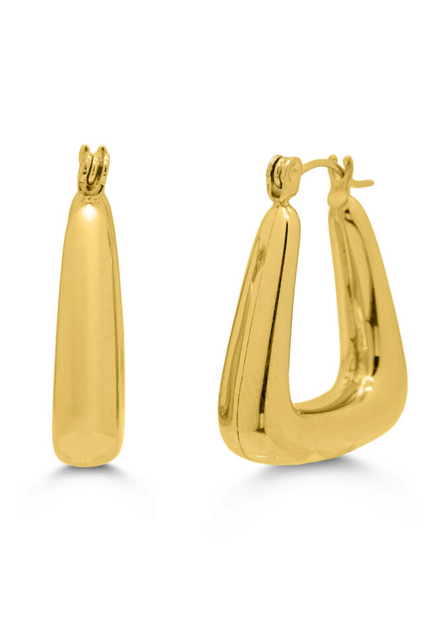 ISLA Rounded Triangle Hoop - Gold