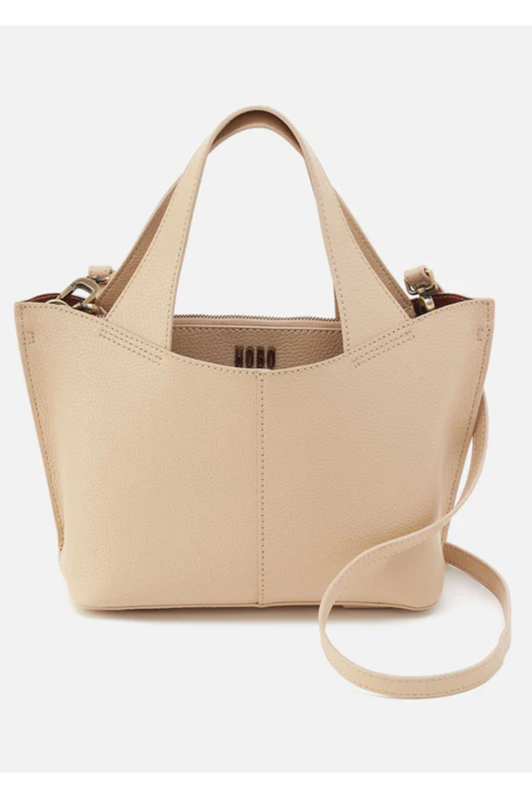 SMALL Vida Tote - Micro Pebbled Hide Almond