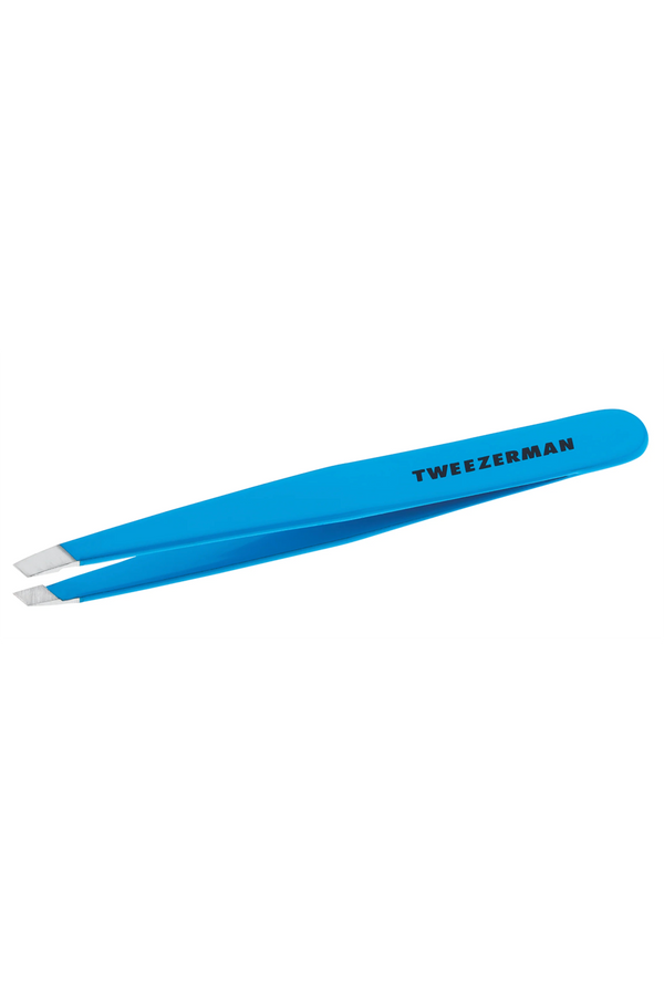 Full Slant Tweezer - Blue Jewel