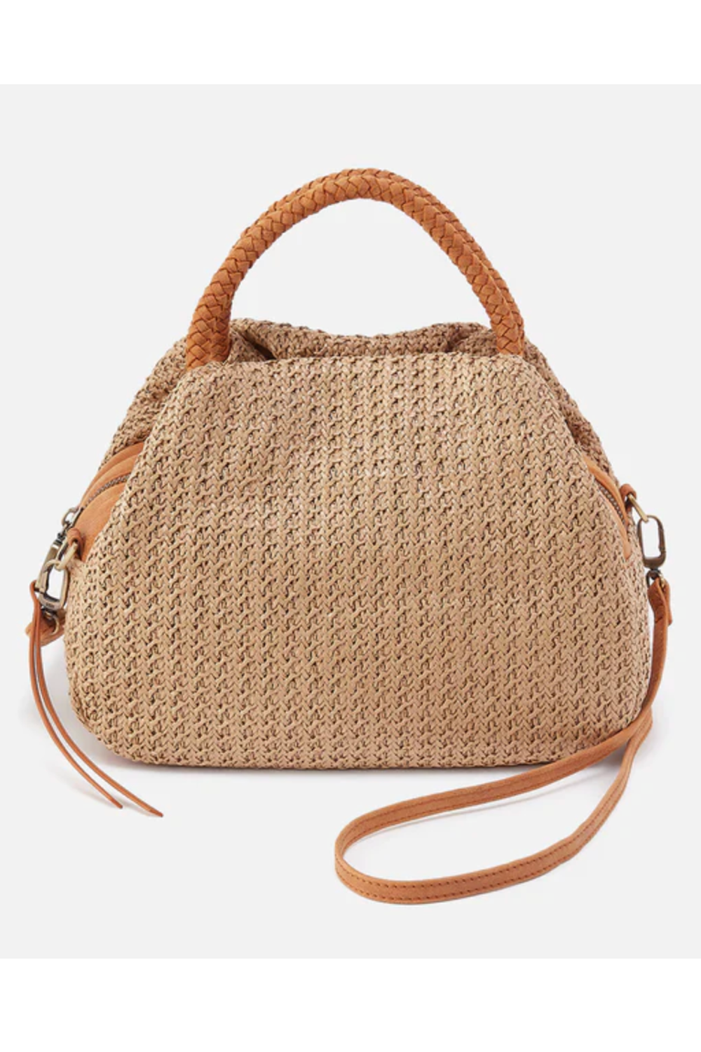 Darling Small Satchel Purse - Woven Straw Meadow