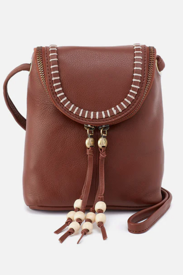 Fern Crossbody Purse - Cloud Nubuck Hide Cocoa Bean