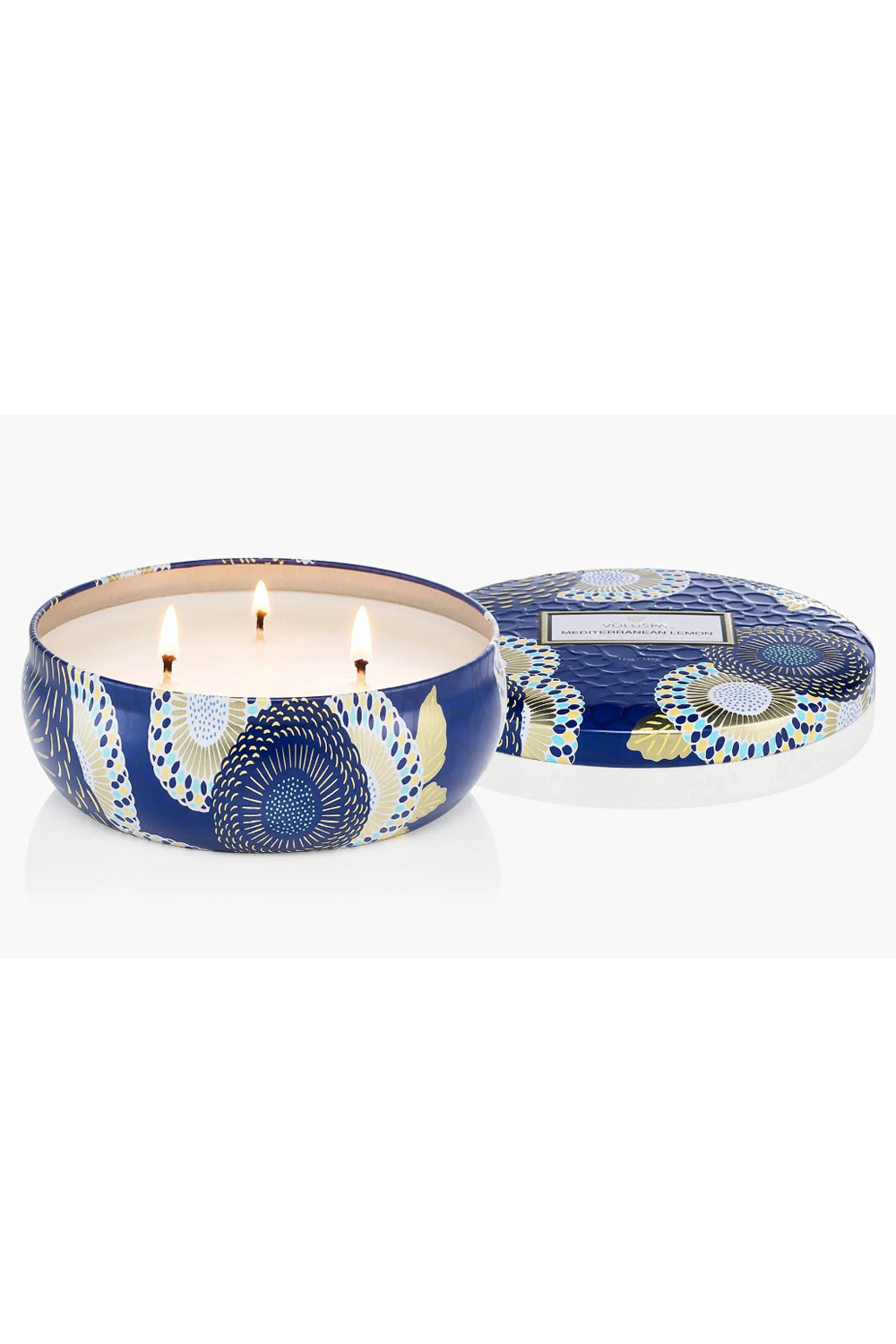Voluspa 3 Wick Tin Candle - Mediterranean Lemon